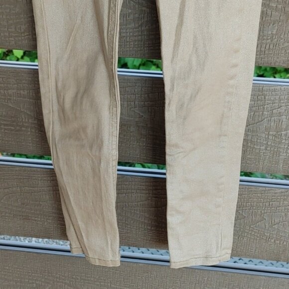 U toddler girls skinny leg stretch‎ pant gold 5 - Picture 3 of 9